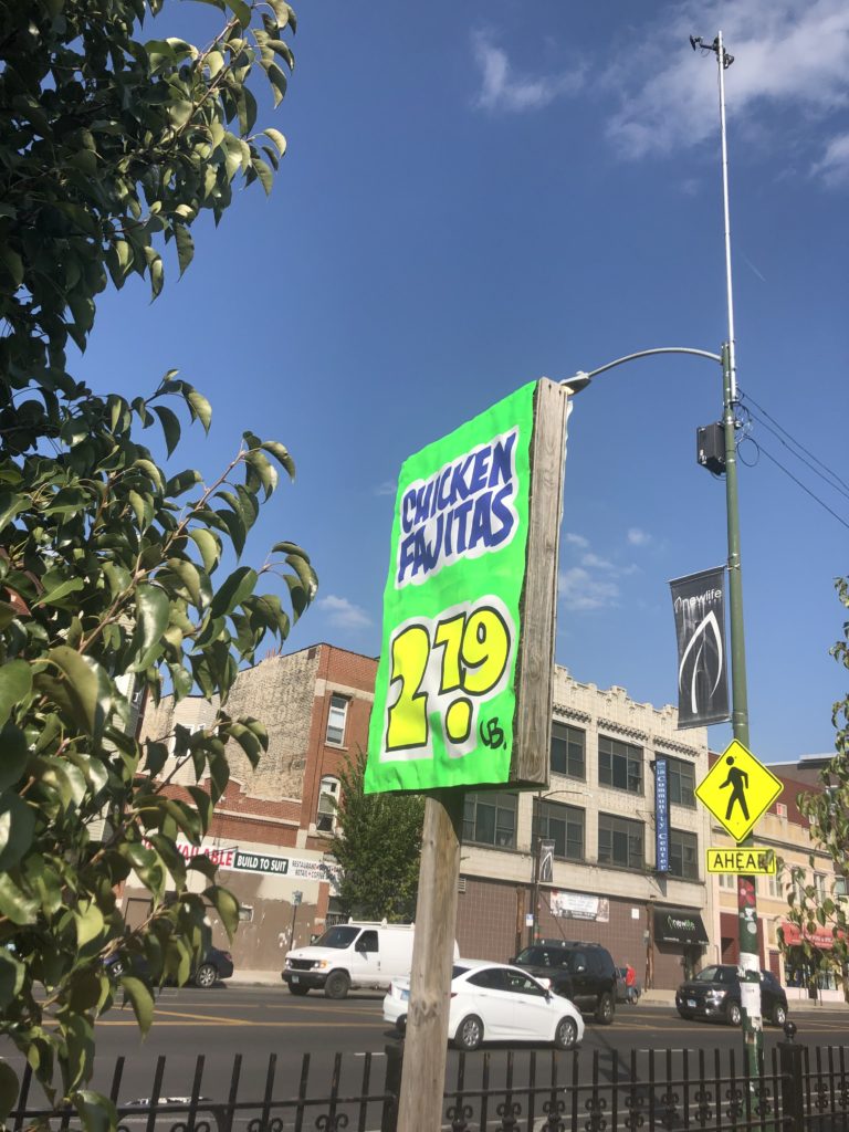 Example of Grocery Store Signage found around Chicago