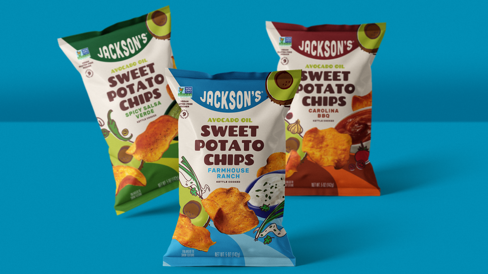 JHC101_SeasonedLine_Hero Jackson's Seasoned Line Packaging Design