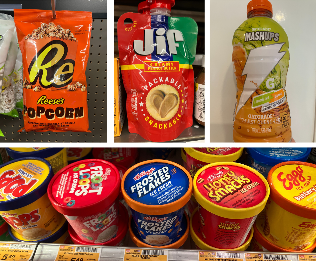 Innovation examples from Reese's, Jif, Gatorade and WK Kellogg