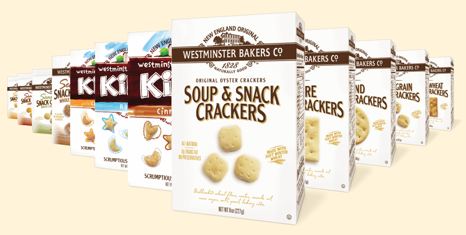 Westminster_Bakers_Crackers_Product_Line Westminster Bakers Product Line
