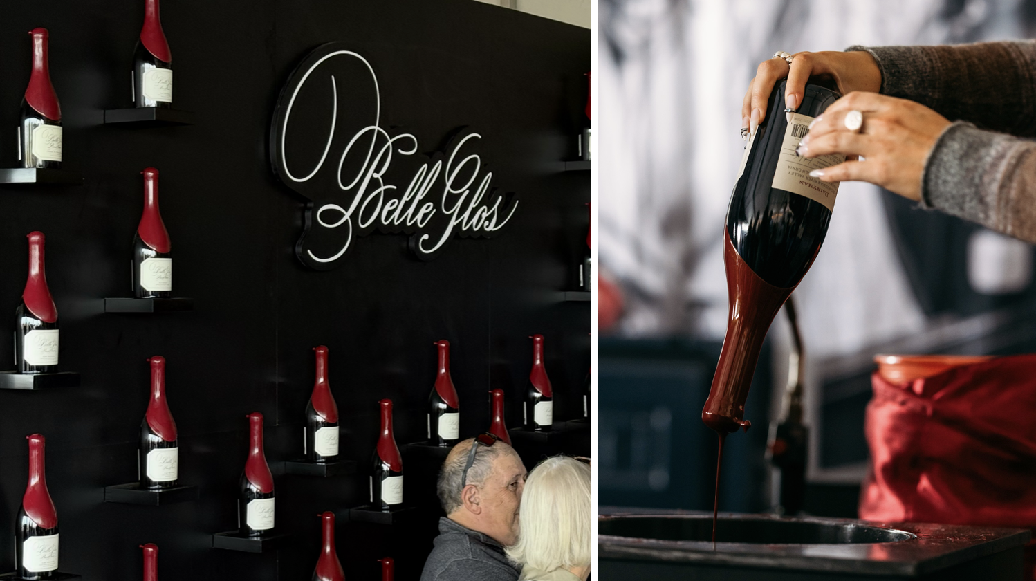 Belle Glos Wine Booth and Bottle Dipping at Kohler Food and Wine