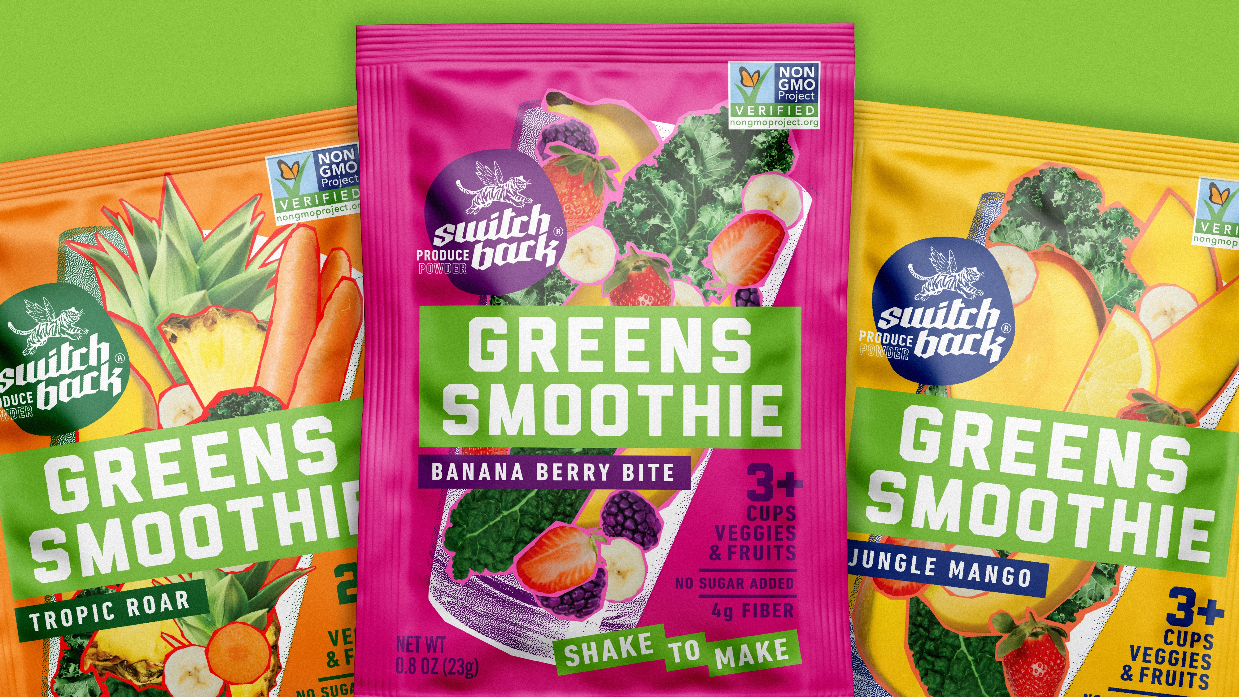 Switchback Greens Smoothie Packaging Design Case Study